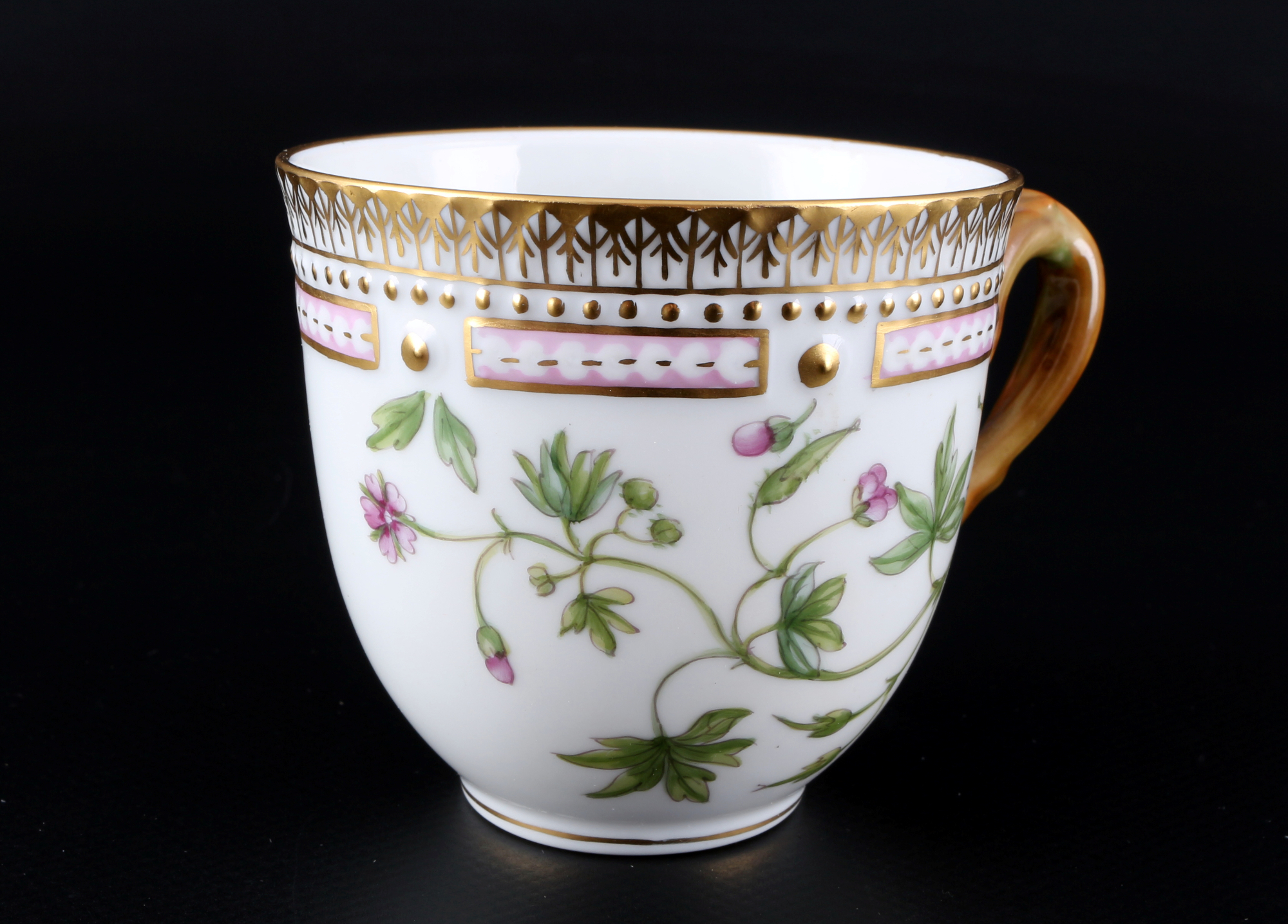 Royal Copenhagen Flora Danica Kaffeegedeck 3597/3573, coffee cup with dessert plate 1st choice, - Image 2 of 6