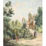 Unbekannter Maler, Rothenburg Die Kobolzeller Steige, Unknown painter,