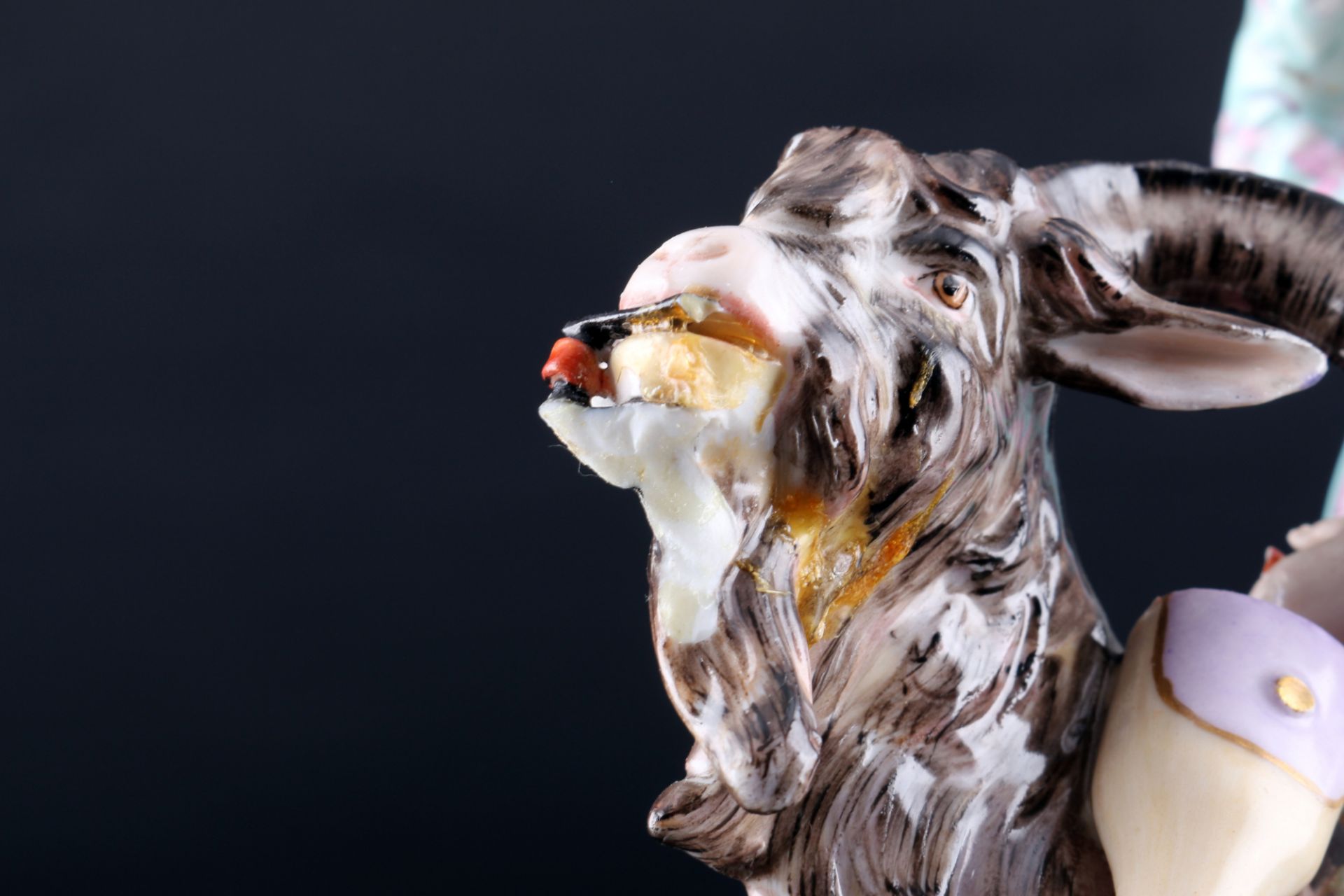 Meissen Schneider auf Ziegenbock 1.Wahl, 1860 - 1924, tailor on goat 1st choice, - Image 6 of 8