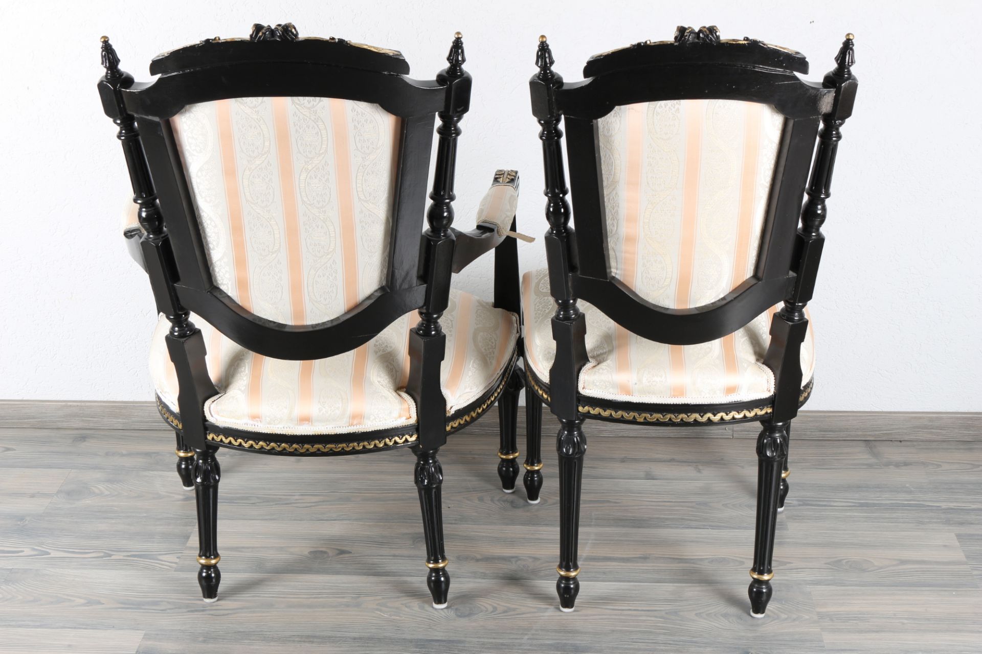 2 Sessel und 2 Stühle im Napoleon III - Stil, 2 armchairs and 2 chairs in Napoleon III style, - Image 5 of 5