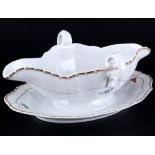 Meissen Vogelmalerei Sauciere 1.Wahl, sauce boat 1st choice,