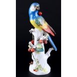 Meissen Papagei mit Kirsche, J.J. Kaendler, parrot with cherries by J.J. Kaendler,
