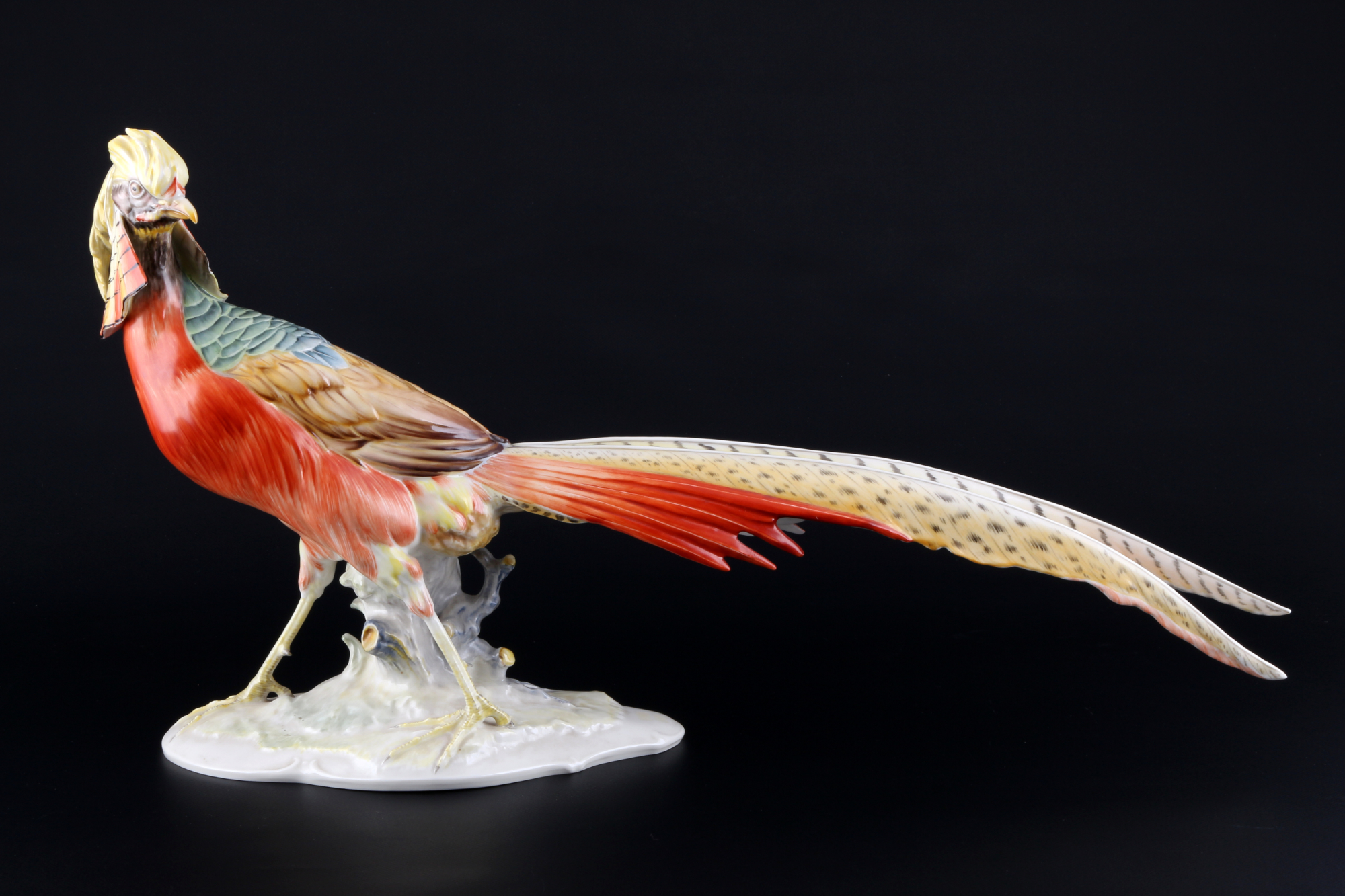 Hutschenreuther riesiger Fasan L 64,5 cm Karl Tutter, huge pheasant, - Image 2 of 6