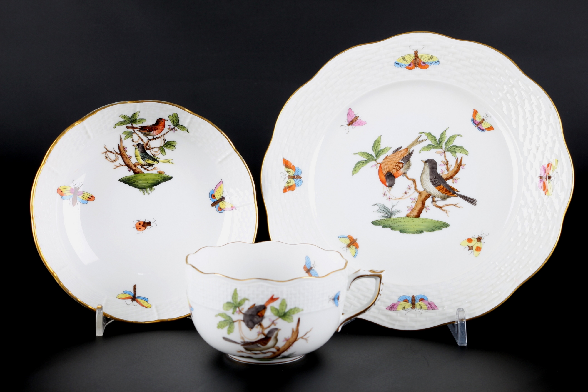 Herend Rothschild Teeservice für 6 Personen, tea service for 6 pers., - Image 2 of 6