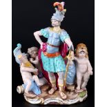 Meissen Mars mit drei Amoretten 1.Wahl, 1860 - 1924, Marks with three cupids 1st choice,