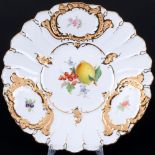 Meissen Obstmalerei Prunkschale 1.Wahl, splendor bowl 1st choice,