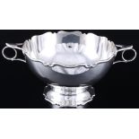 England 925 Silber Henkelschale von 1894, sterling silver art nouveau handled bowl,