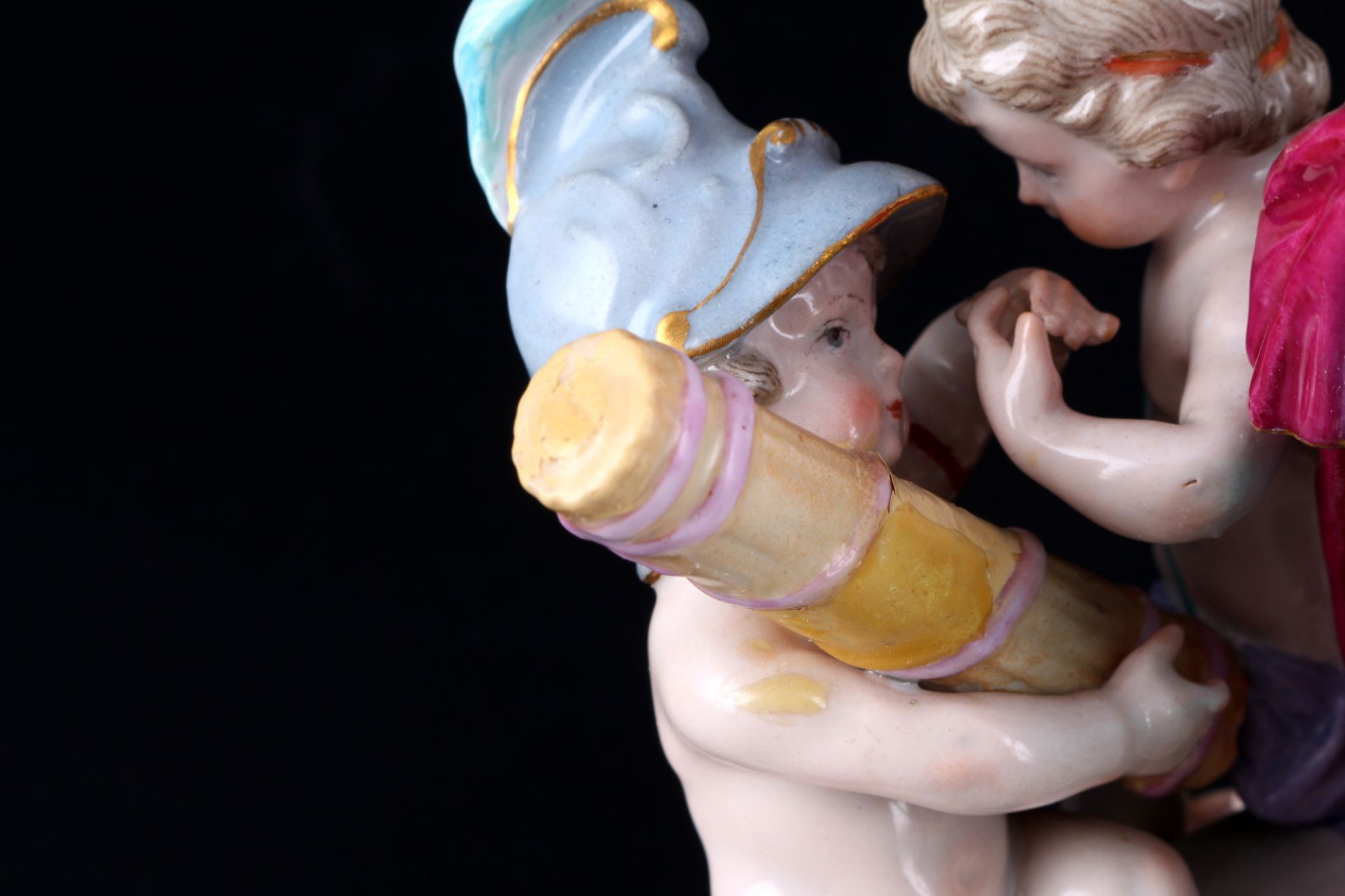 Meissen Mars mit drei Amoretten 1.Wahl, 1860 - 1924, Marks with three cupids 1st choice, - Image 6 of 8