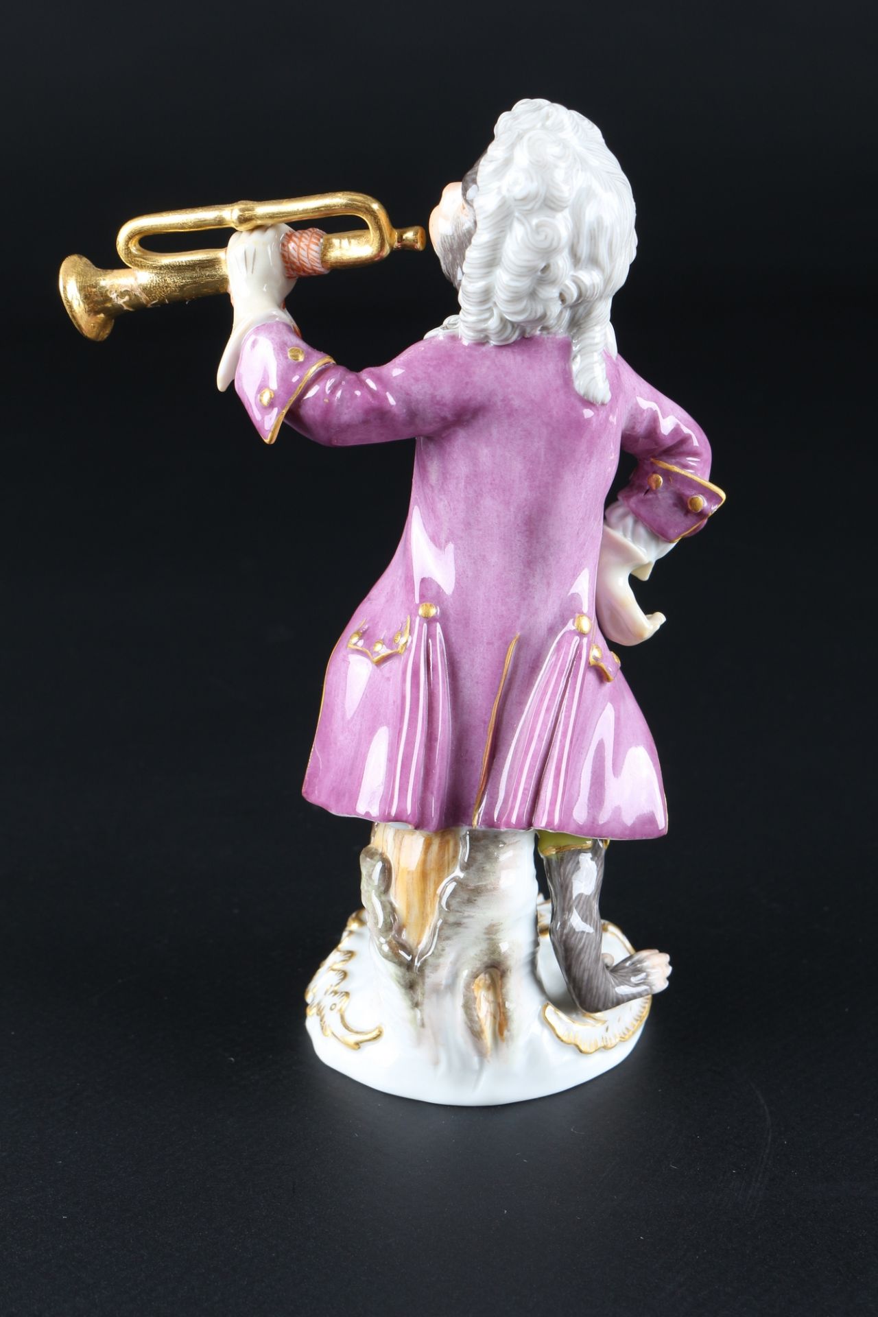 Meissen Affenkapelle Trompeter, trumpeter monkey chapel, - Image 3 of 5