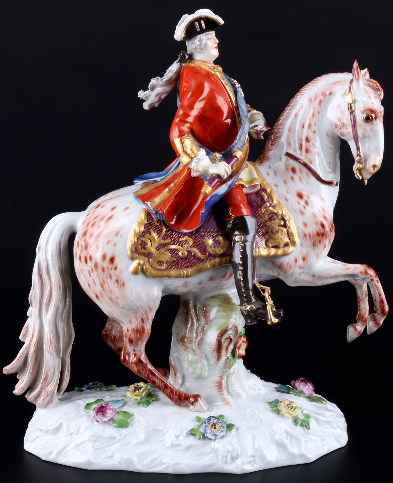 Meissen August III. zu Pferd 1.Wahl, August III. on a horse 1st choice,