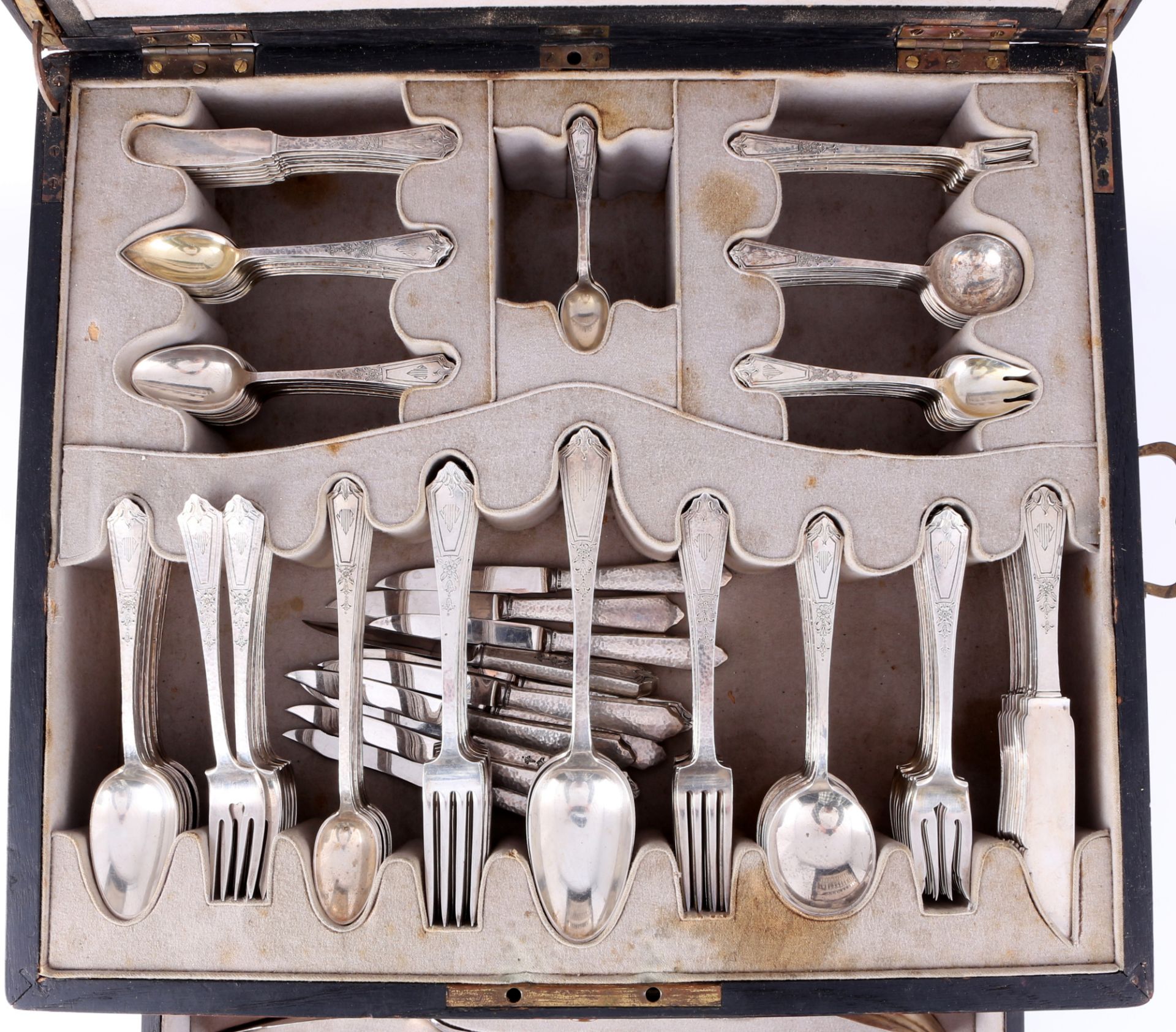 Gorham 925 Silber umfangreiches Besteck 1920/1930, extensive sterling silver cutlery set, - Image 3 of 13