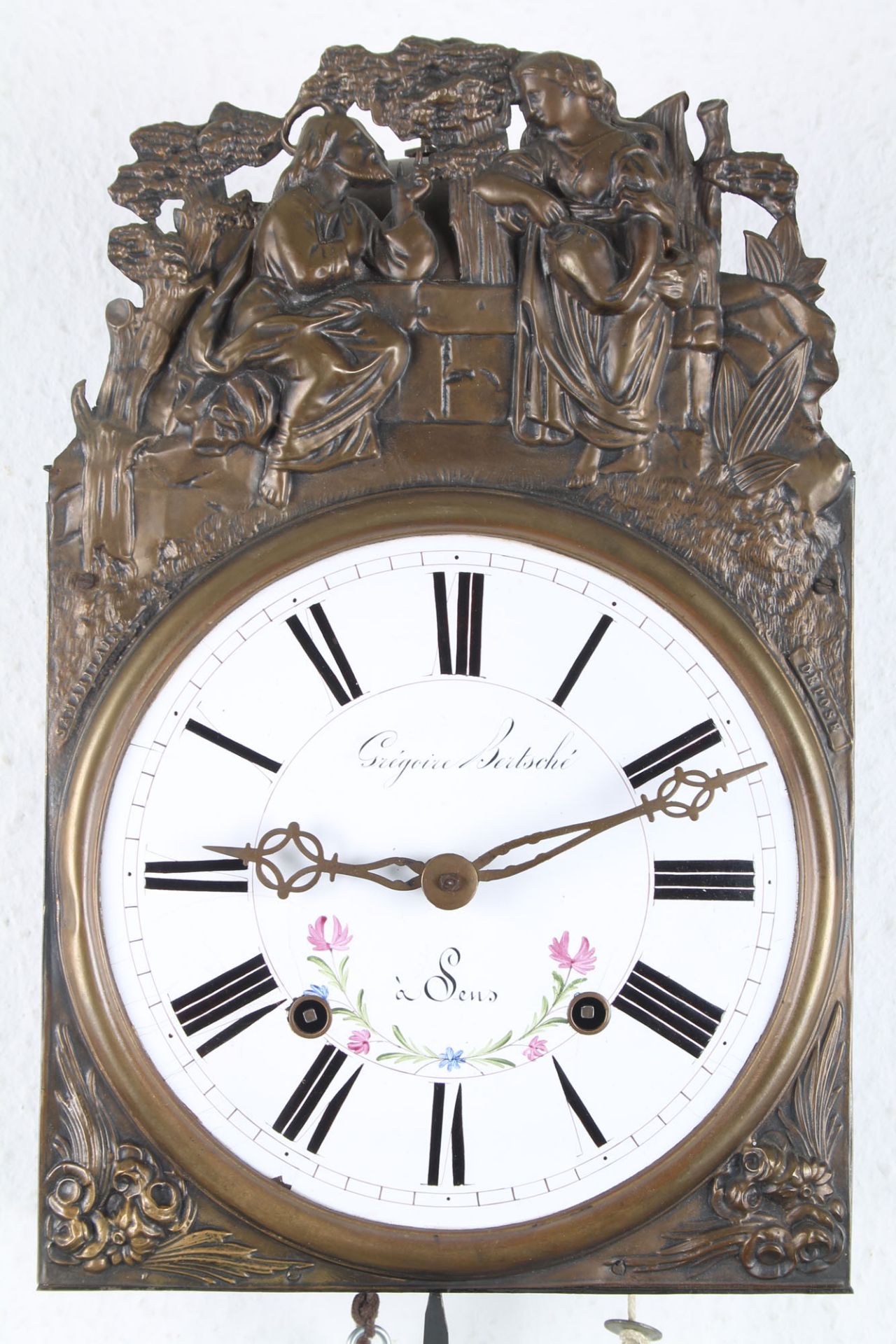 Französische Comtoise 19. Jahrhundert, french wall clock, - Image 2 of 5