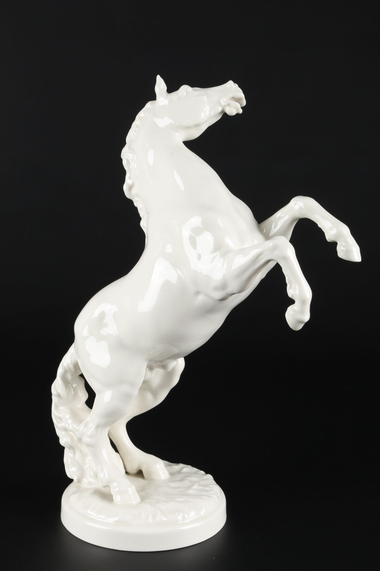 Hutschenreuther aufbäumendes Pferd, Karl Tutter, horse figure, - Image 3 of 6