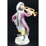 Meissen Affenkapelle Trompeter, trumpeter monkey chapel,