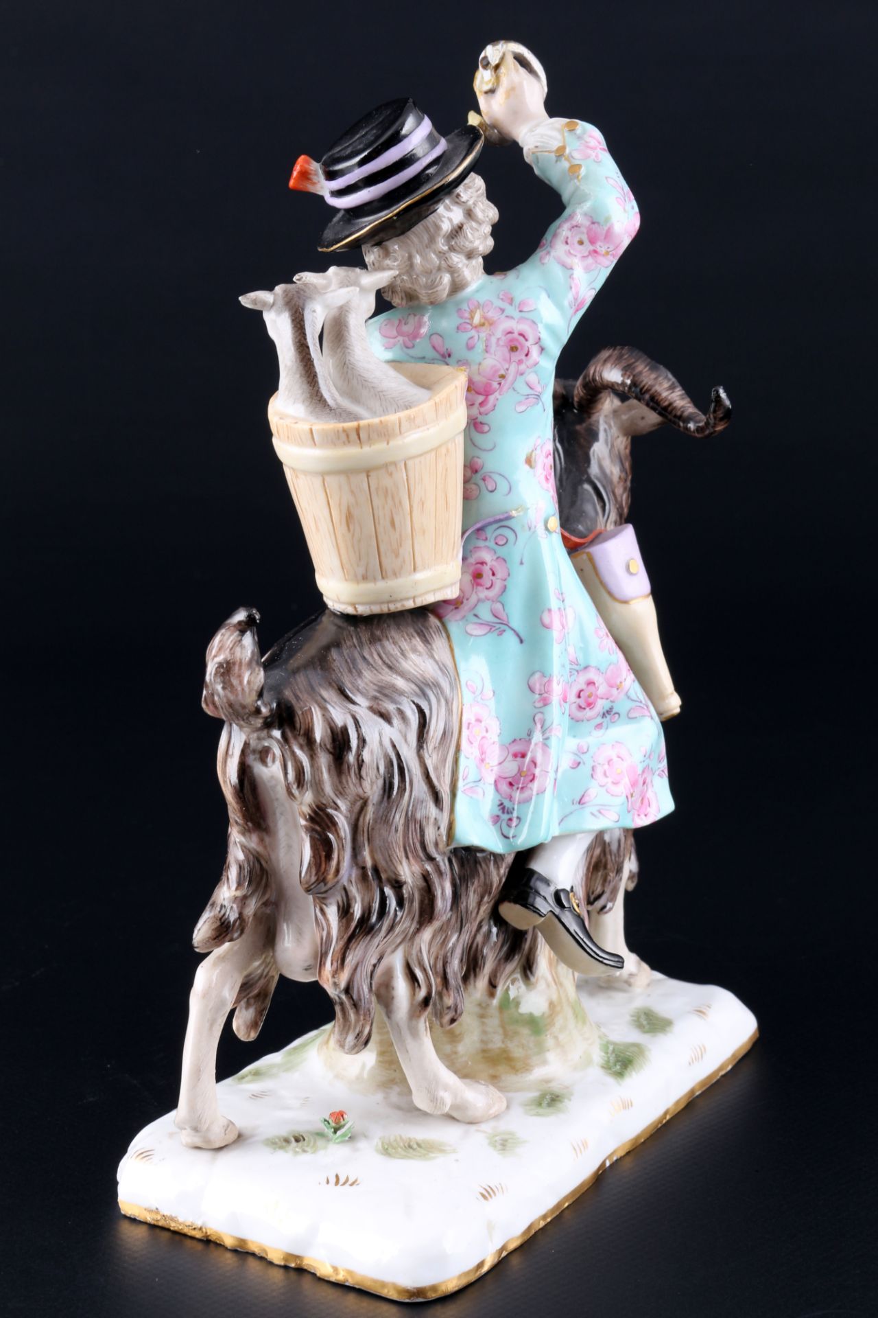 Meissen Schneider auf Ziegenbock 1.Wahl, 1860 - 1924, tailor on goat 1st choice, - Bild 4 aus 8