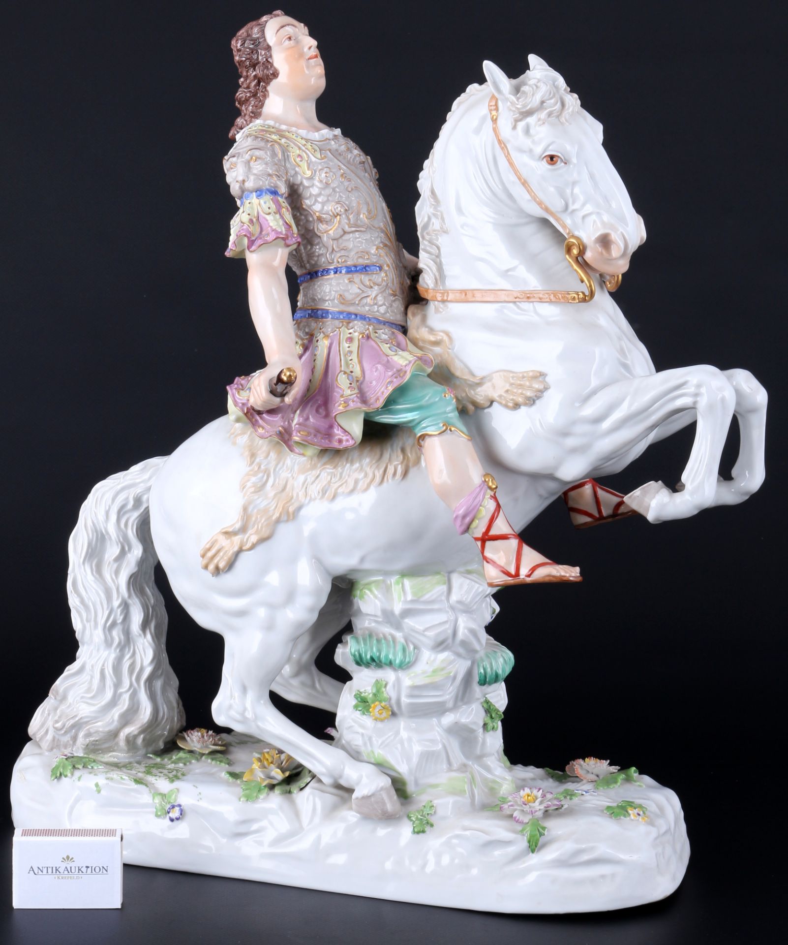 Riesiges Reiterstandbild August der Starke, Bienenkorbmarke, equestrian statue of August the Strong,