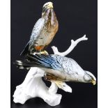 Karl Ens große Vogelgruppe Kornweihen, Volkstedt, porcelain hen harriers,