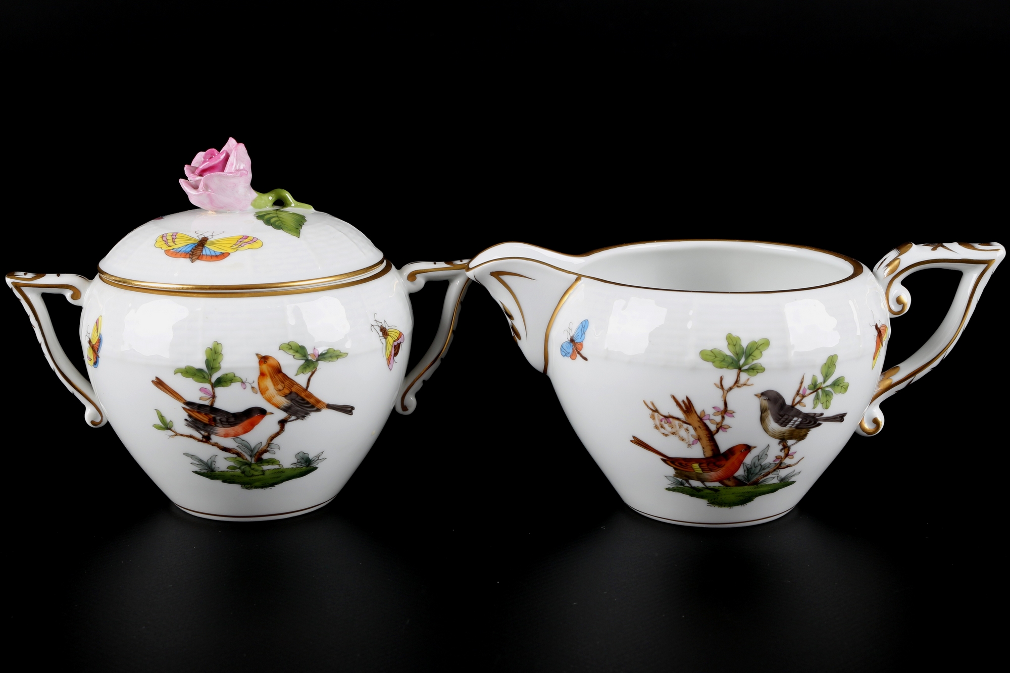 Herend Rothschild Dejeuner, coffee / tea set for 2 pers., - Image 5 of 7