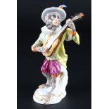 Meissen Affenkapelle Gitarrist, guitarist monkey chapel,