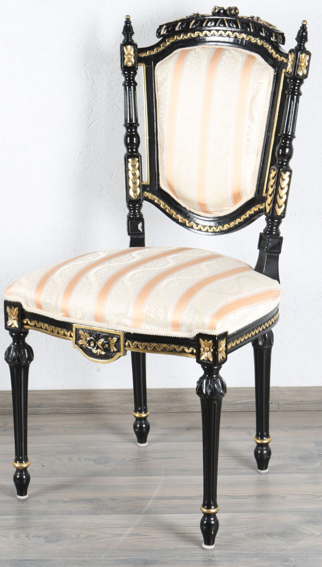 2 Sessel und 2 Stühle im Napoleon III - Stil, 2 armchairs and 2 chairs in Napoleon III style, - Image 3 of 5