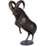Karl Josef Hoffmann (1925-2017) Bronze Steinbock, bronze ibex,