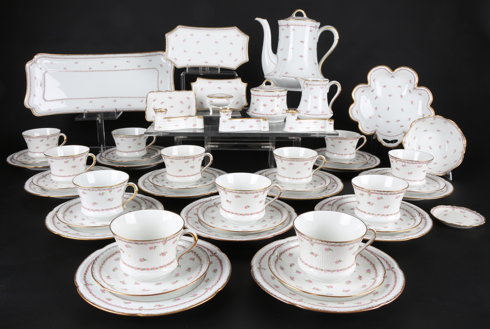 Limoges Gilda Kaffeeservice für 12 Personen, coffee set for 12 pers.,