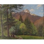 Julius Widnmann (1865-1930) Gebirgslandschaft 1922, mountain landscape,