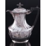England 925 Silber Kaffeekanne mit Holzgriff, sterling silver coffee pot with wooden handle,