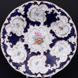 Meissen Blumenbukett kobaltblau große Prunkschale 1.Wahl, large splendor bowl 1st choice,