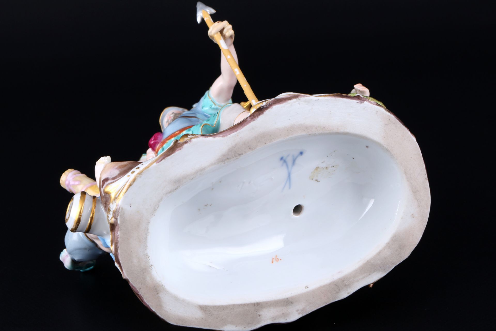 Meissen Mars mit drei Amoretten 1.Wahl, 1860 - 1924, Marks with three cupids 1st choice, - Image 5 of 8