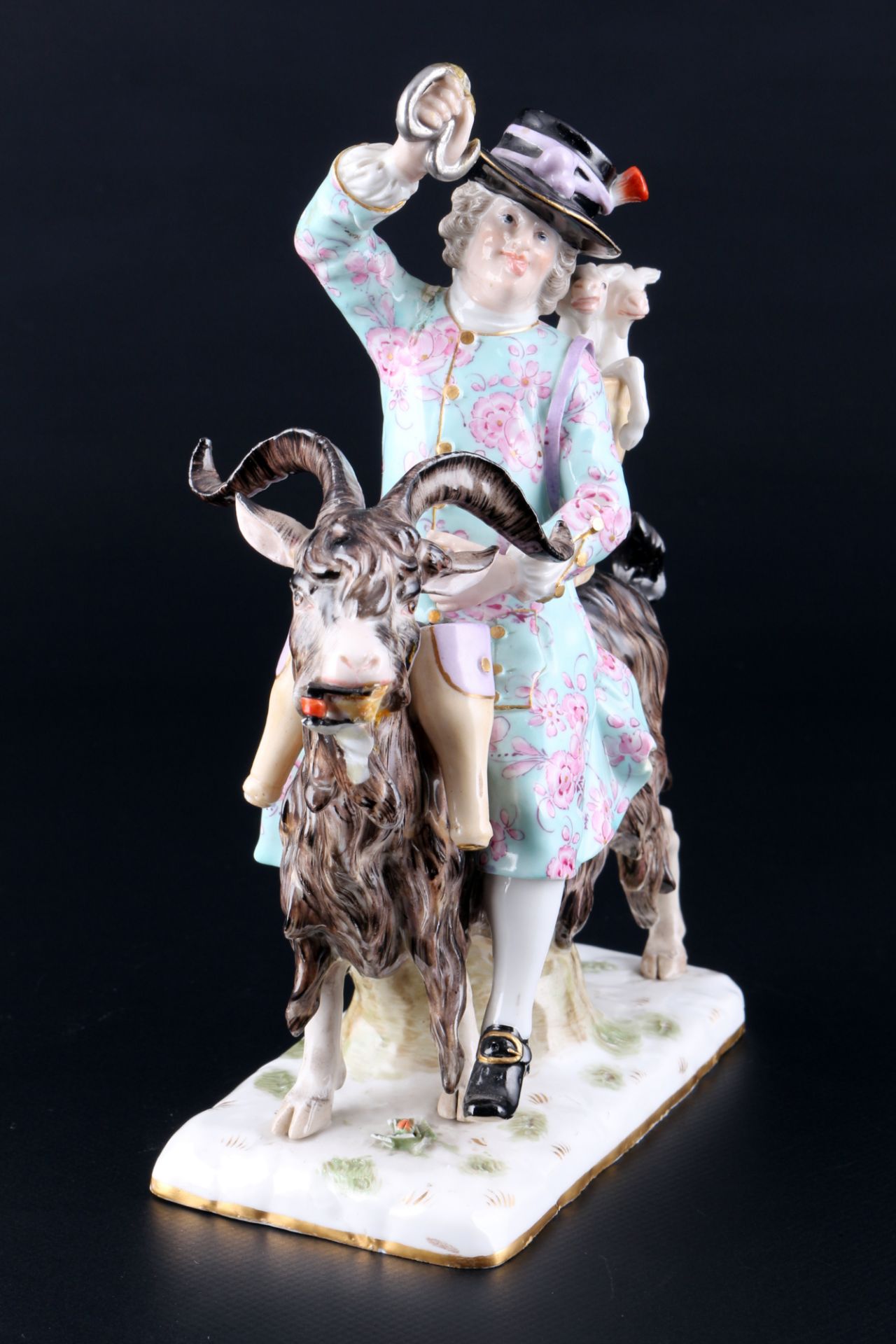 Meissen Schneider auf Ziegenbock 1.Wahl, 1860 - 1924, tailor on goat 1st choice, - Image 2 of 8