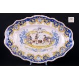 Niederlande 18. / 19. Jahrhundert Prunkplatte, dutch ceramic splendor platter,