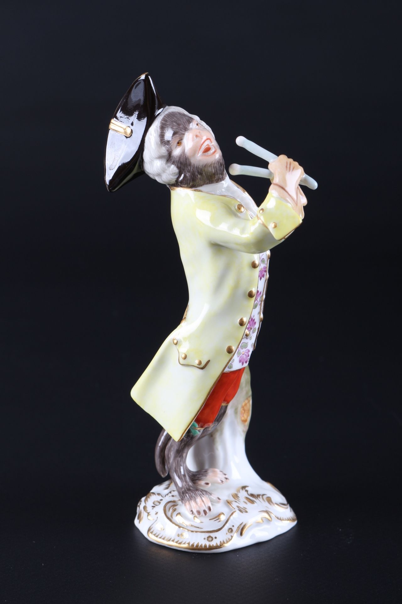 Meissen Affenkapelle Paukenschläger, kettledrummer monkey chapel, - Bild 2 aus 5