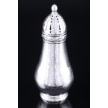 Dänemark 826 Silber Hammerschlag Zuckerstreuer 1923, sterling silver muffineer / sugar shaker,