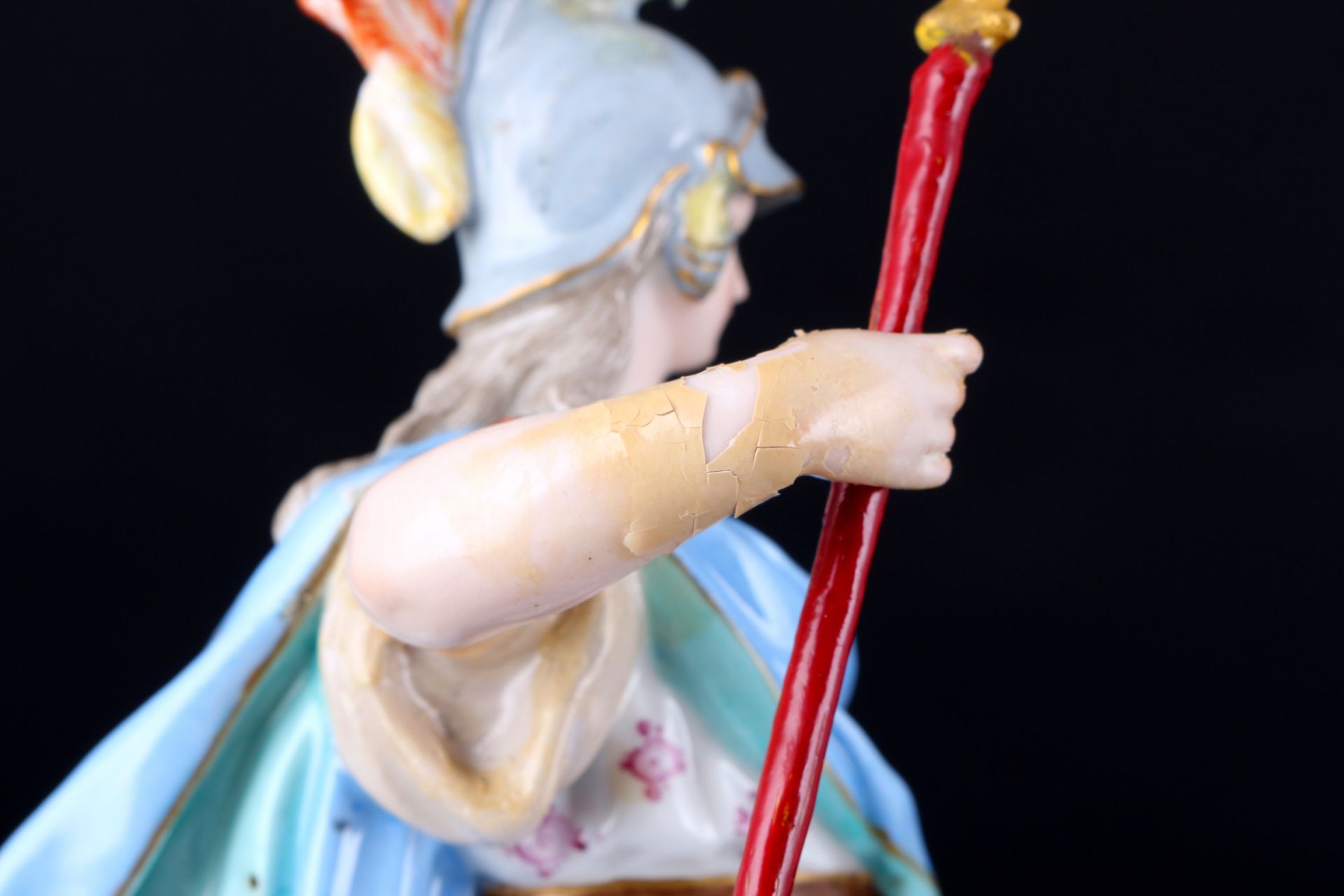 Meissen Pallas Athena mit drei Amoretten 1.Wahl, 1860 - 1924, Athena with three cupids 1st choice, - Bild 9 aus 9