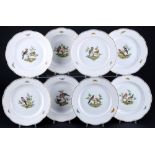 Meissen Vogelmalerei 8 Speiseteller 1.Wahl, dinner plates 1st choice,