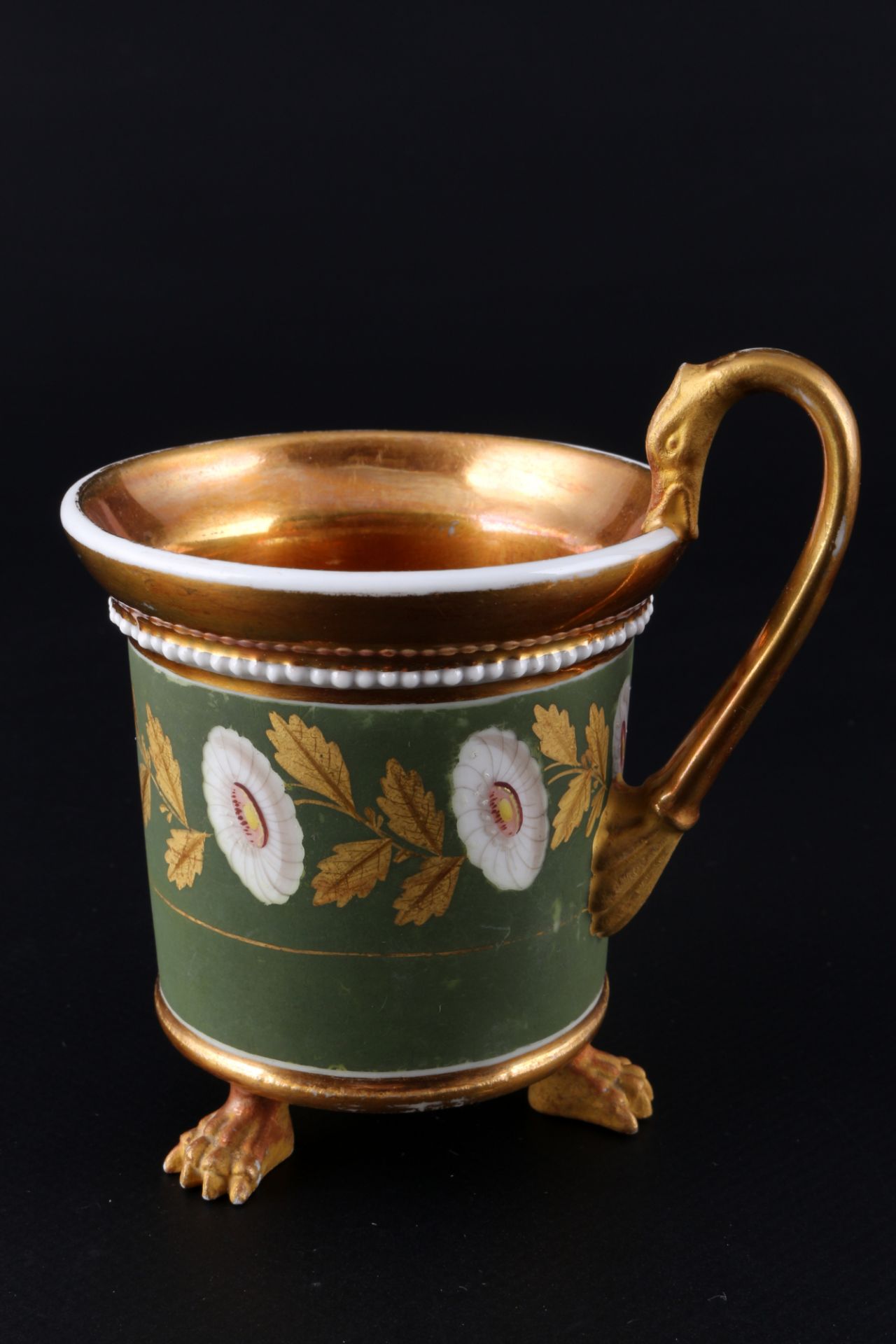 Frankreich Empire Tatzen-Prunktasse 19. Jahrhundert, France splendor cup with paws 19th century, - Bild 3 aus 7