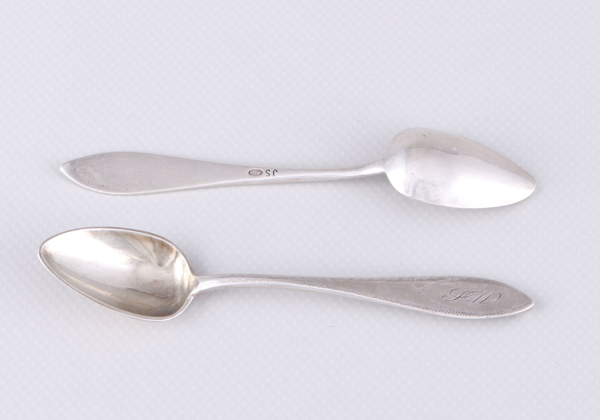 Lettland/Russland 875 Silber 12 Mokkalöffel, latvian/russian silver mocha coffee spoons, - Bild 2 aus 3