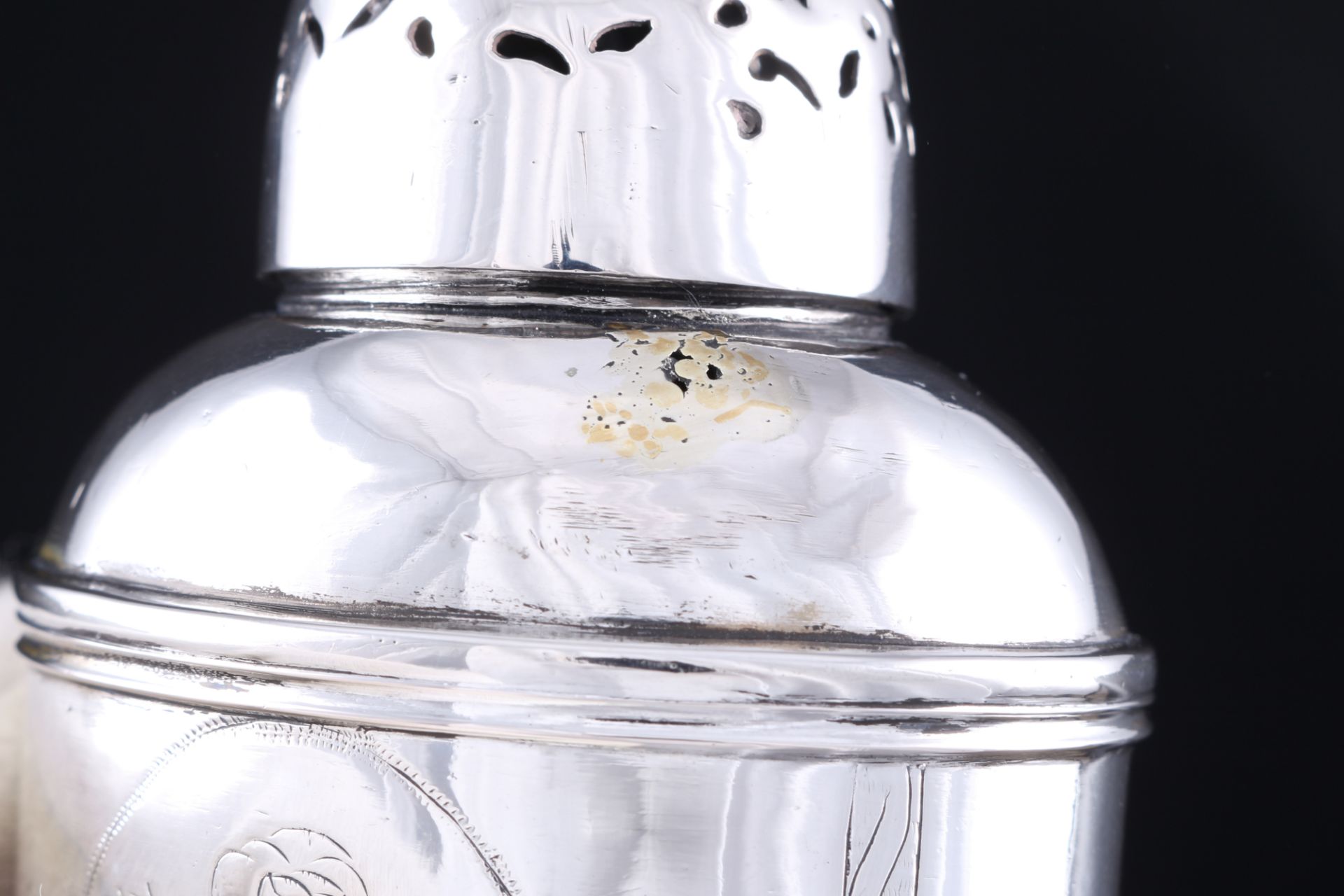 Silber Zuckerstreuer, 19. Jahrhundert 13-Lot, silver muffineer / sugar shaker 19th century, - Bild 4 aus 4