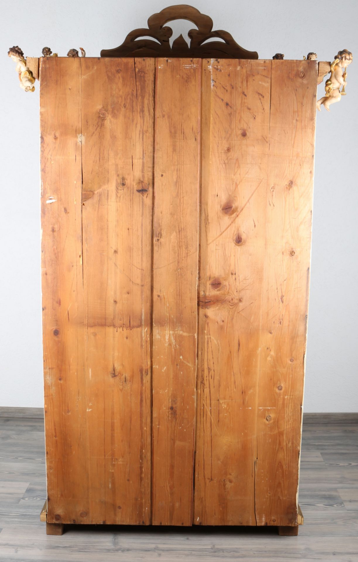 Bauernschrank mit aufgesetzten Putten, farmer cabinet with putti, - Bild 5 aus 6