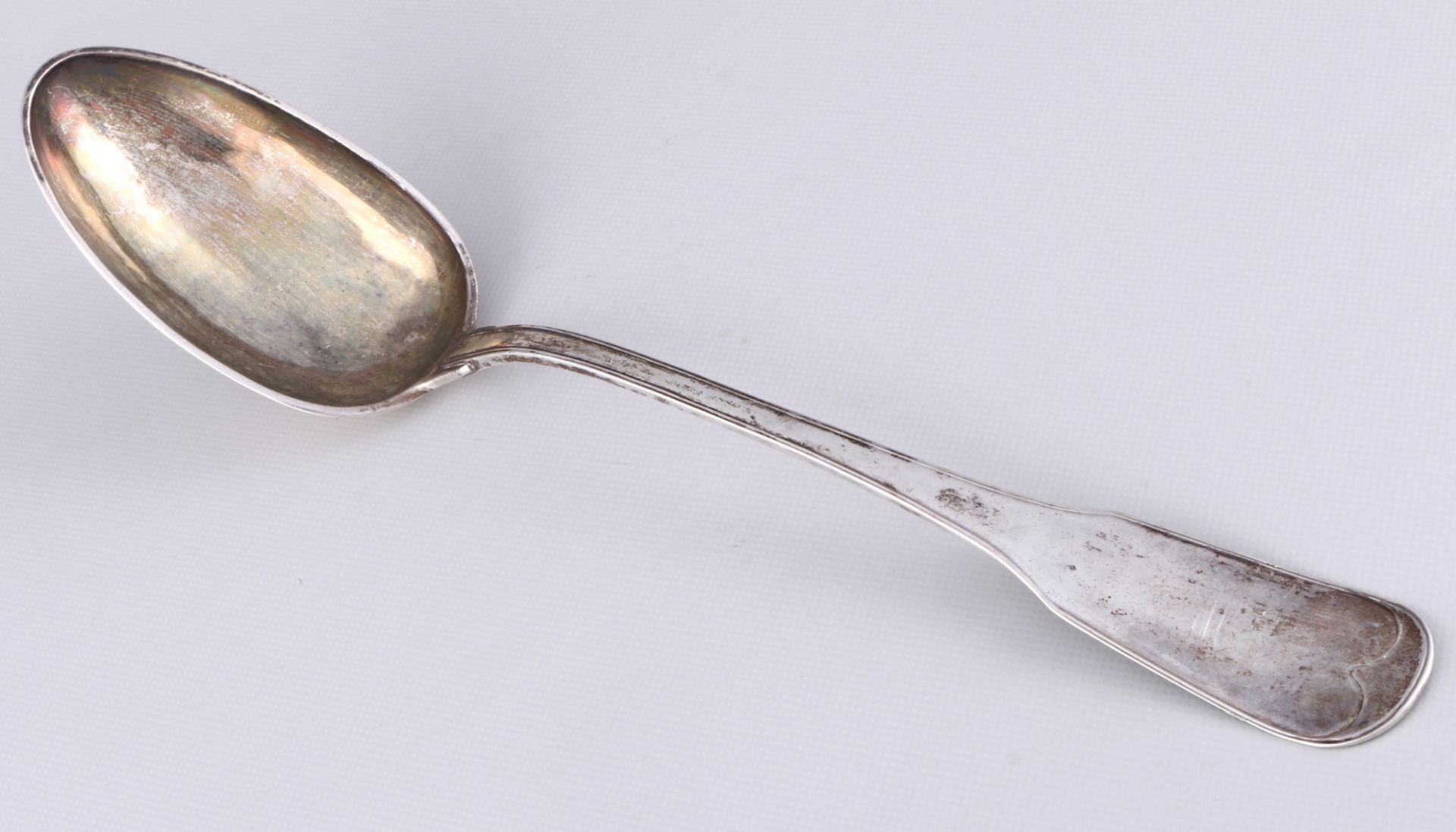 Biedermeier Silber Schöpfkelle, 19. Jahrhundert 13-Lot, silver ladle 19th century,  - Bild 2 aus 4