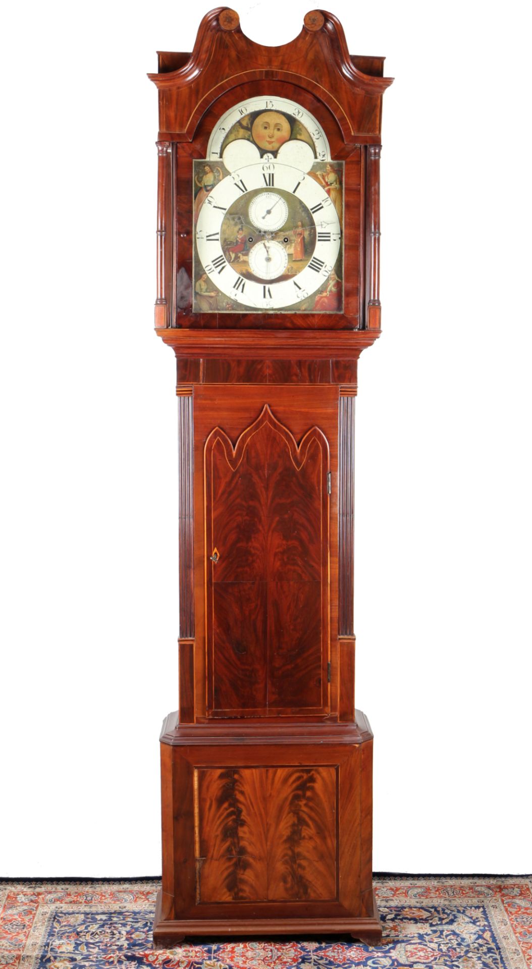 Standuhr England um 1800, Grandfather clock ca. 1800