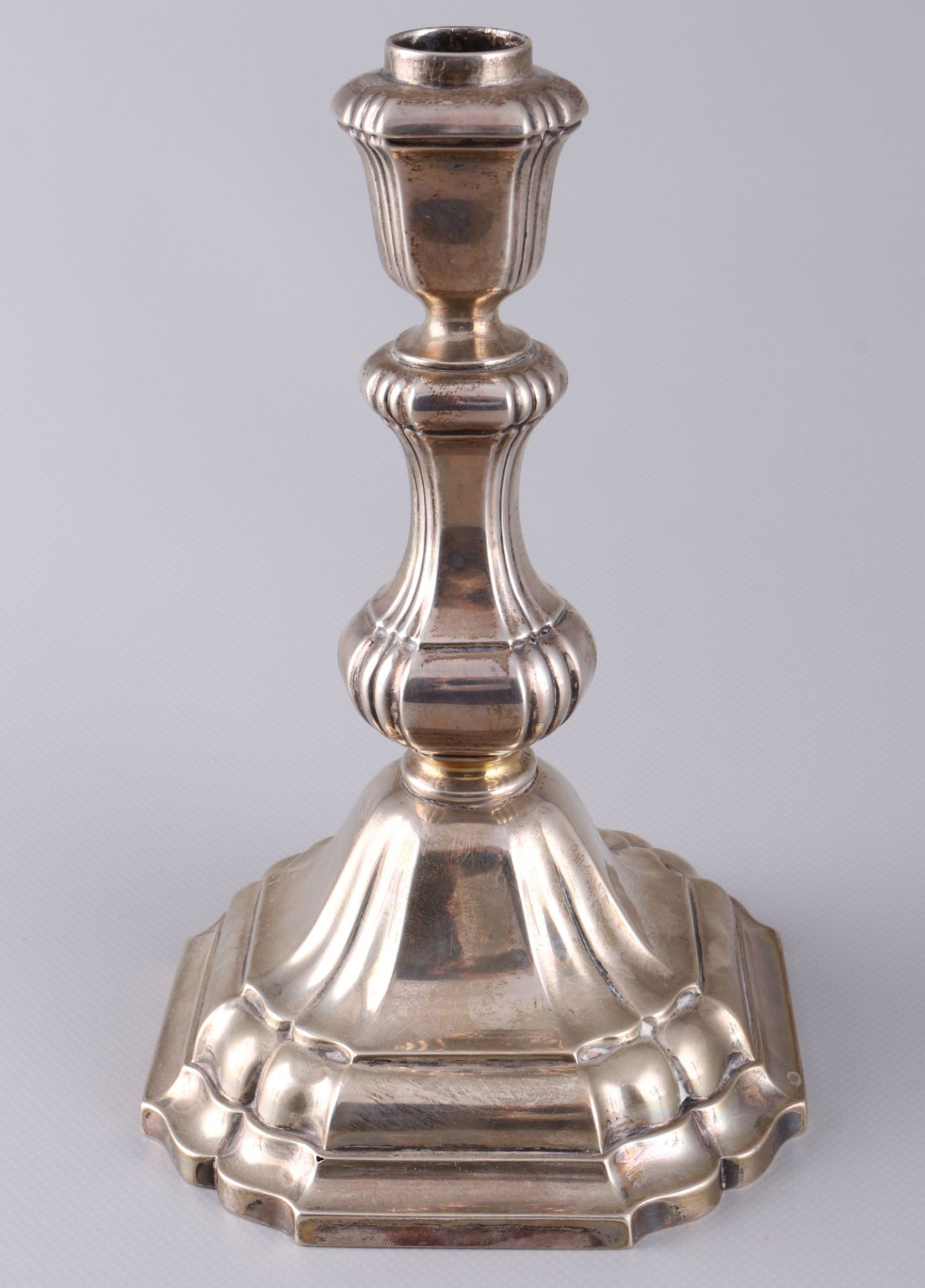 800 - 835 Silber 3 Kerzenleuchter, u.a. Grimminger & Gebr. Deyhle, silver candlesticks, - Bild 4 aus 6