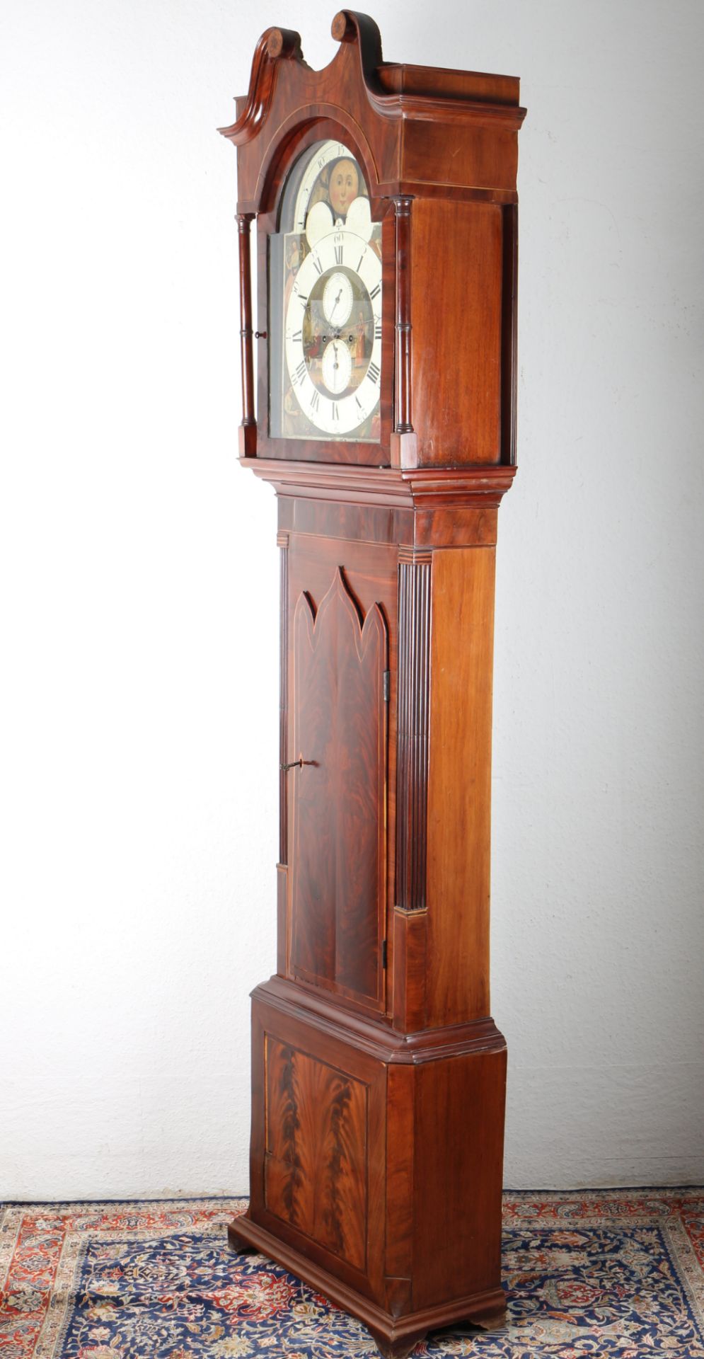 Standuhr England um 1800, Grandfather clock ca. 1800 - Bild 5 aus 9