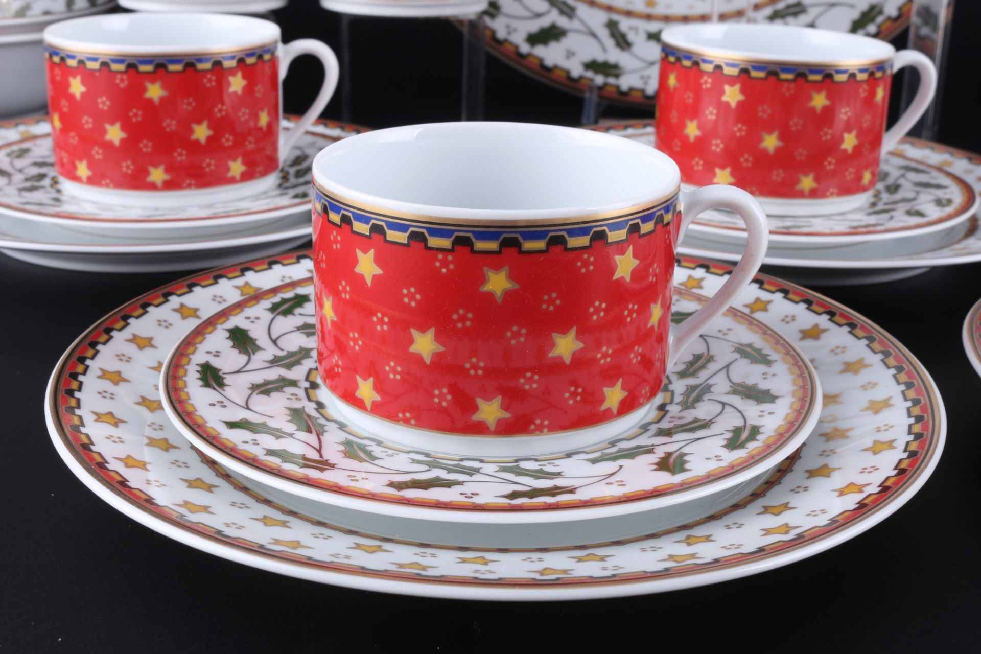 Fürstenberg Fox Ilex Weihnachtsporzellan für 5 Personen, Christmas porcelain for 5 people, - Bild 5 aus 6