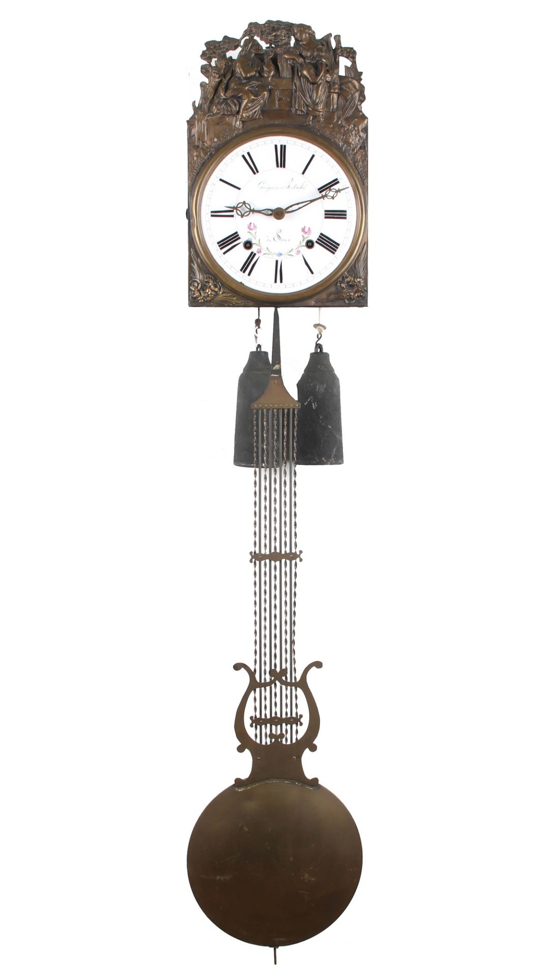 Französische Comtoise 19. Jahrhundert, french wall clock,