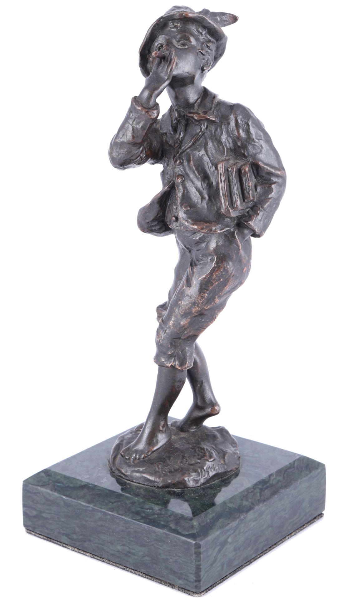 Rudolf Kaesbach (1873-1955) Bronze rauchender Bub, smoking lad,