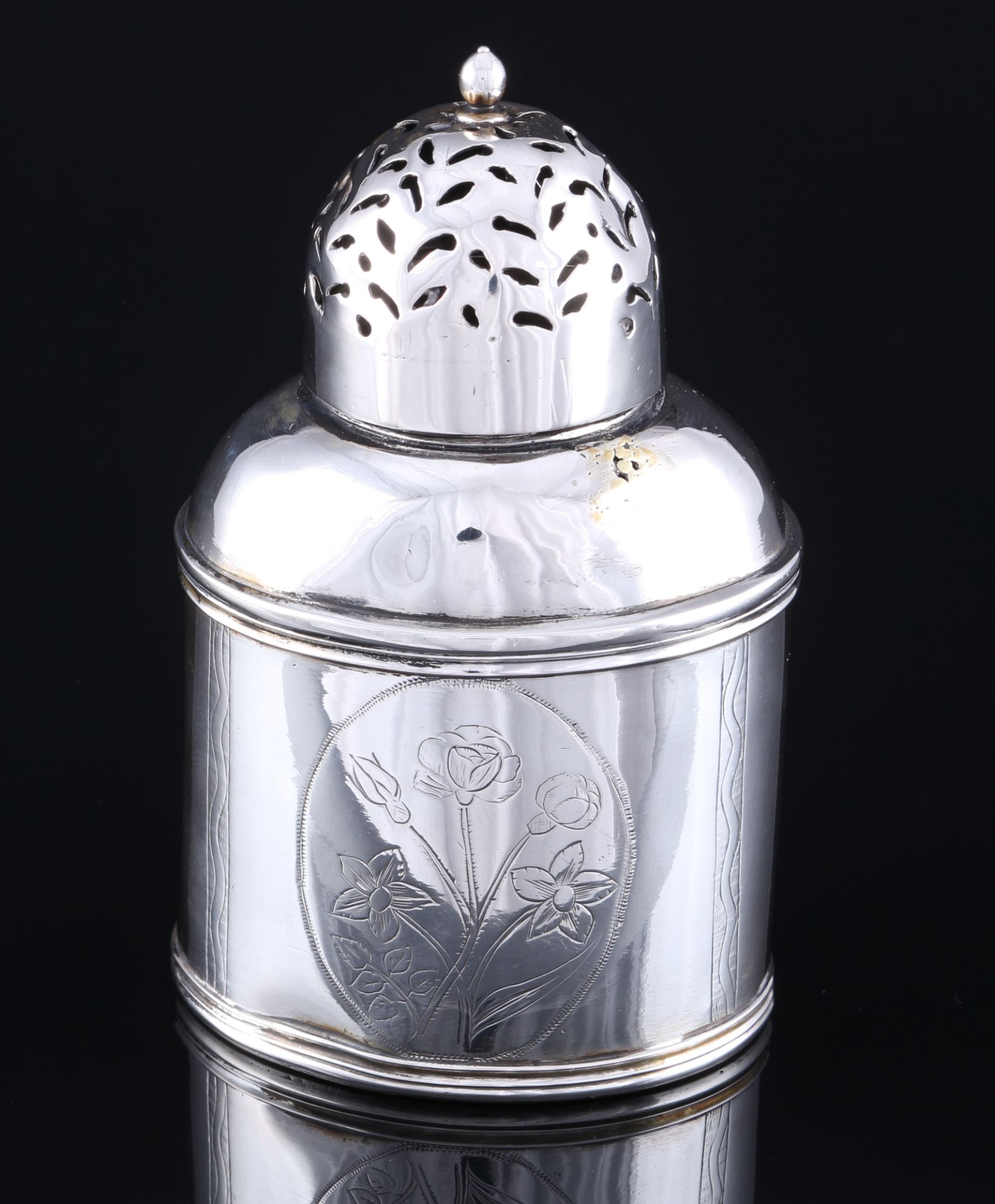 Silber Zuckerstreuer, 19. Jahrhundert 13-Lot, silver muffineer / sugar shaker 19th century, - Bild 2 aus 4