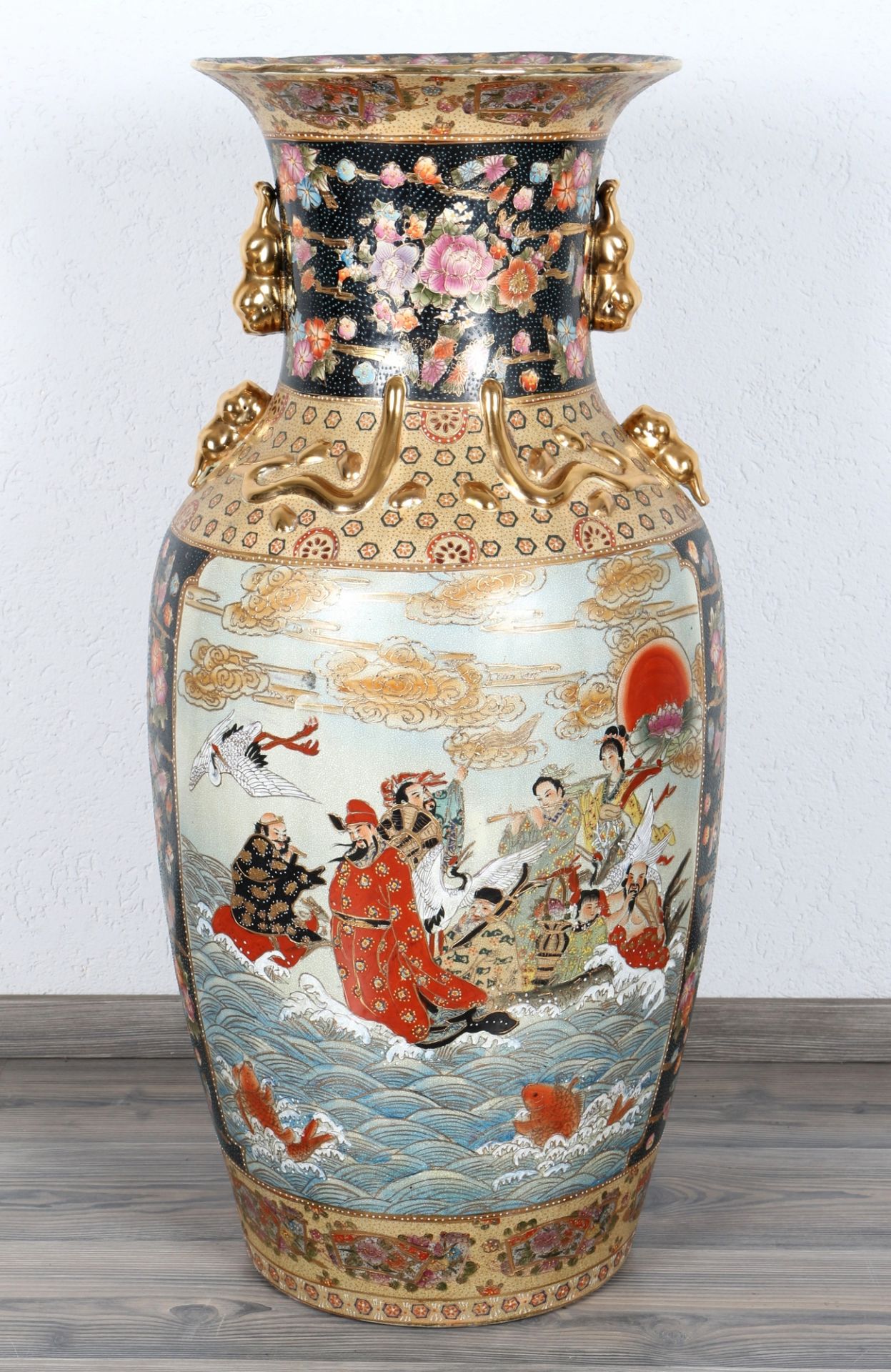 China übergroße Bodenvase, huge chinese floor vase, - Bild 2 aus 7