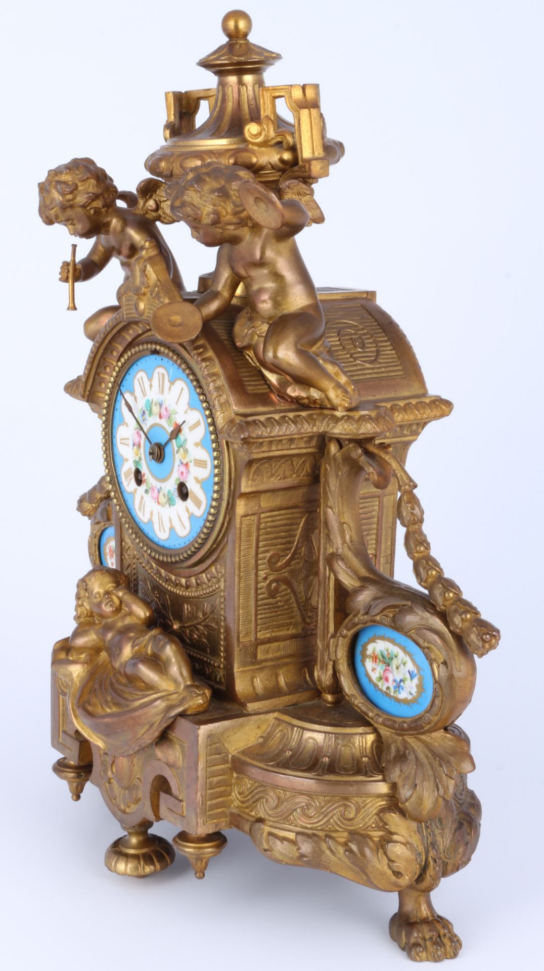 Kaminuhr Frankreich 19. Jahrhundert, french mantel clock 19th century,  - Bild 2 aus 6